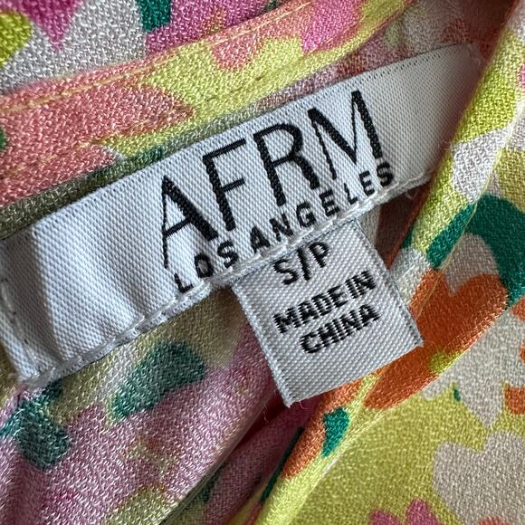 AFRM Jamie Open Back Midi Floral Dress Size Small - Picture 5 of 10